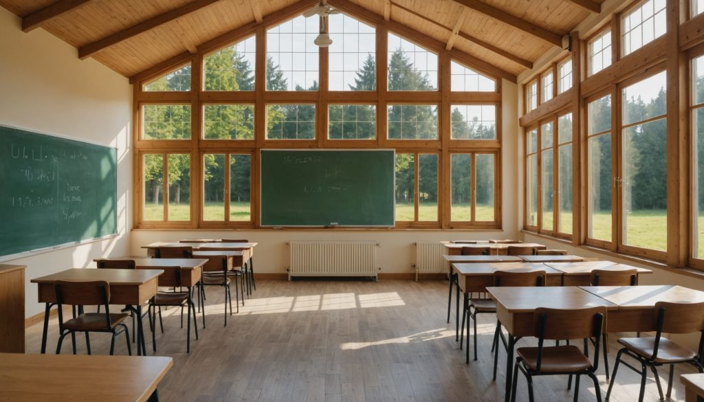 Ecole provisoire de campagne apres une tornade, rentree scolaire dans l'Aude